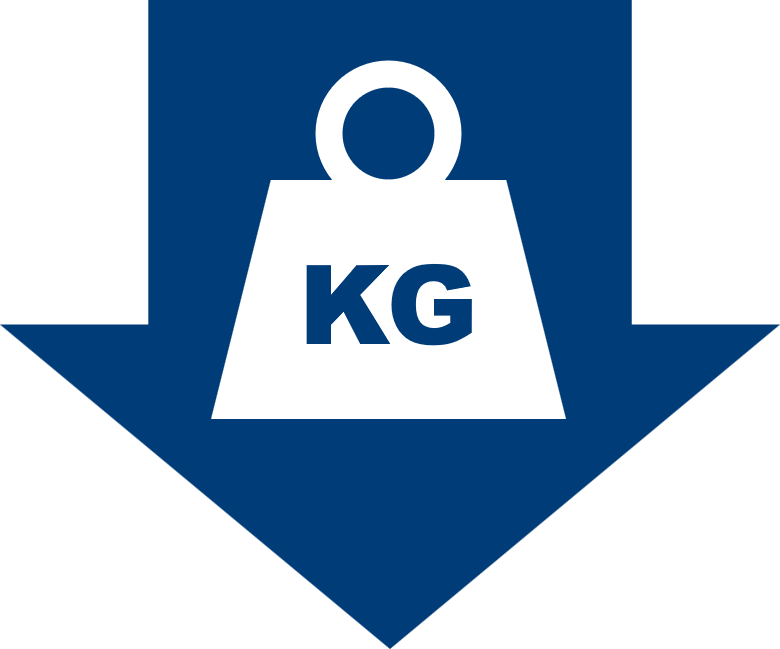 Lower weight icon